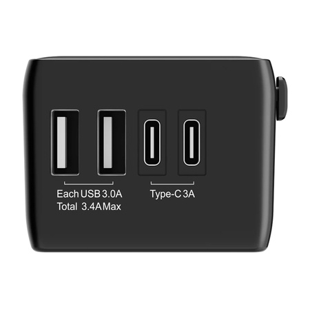 Adaptor de călătorie 2xUSB + C + PD 20W BW-TA1 4-in-1 [1]
