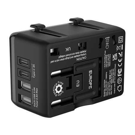 Adaptor de călătorie 2xUSB + C + PD 20W BW-TA1 4-in-1 [2]