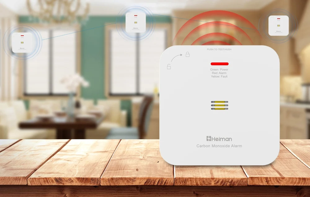 Alarmă fără fir CO  HM-720ES-W Interlinked [2]