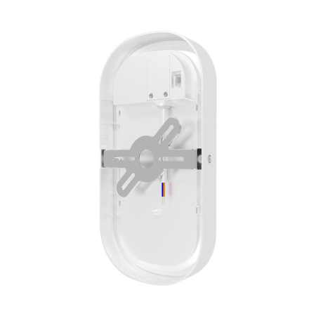 Aplica LED exterior ovala, 12W, lumina calda/neutra/rece, IP65, 1320lm, alba, Braytron [1]