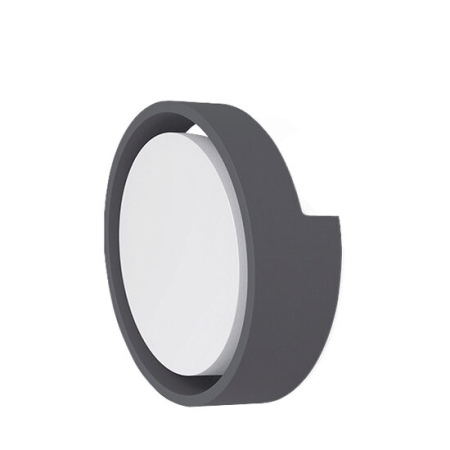 Plafoniere - Aplica LED pentru exterior rotunda, Ø170, 12W, 840lm, IP65, lumina rece (6500K), gri, Braytron