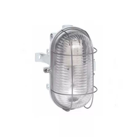 Aplice de perete - Aplica LENA ovala 60W gri IP44