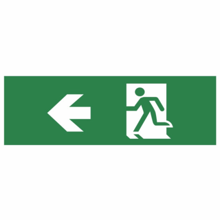 Iluminat de emergenta - AUTOCOLANT SAGEATA STANGA