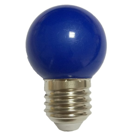 BEC LED E27 1W ALBASTRU G45,
