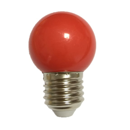 BEC LED E27 1W ROSU G45,