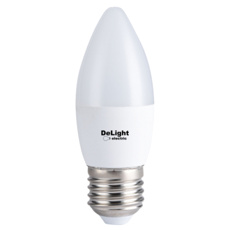Becuri - BEC LED LUMÂNARE E27 6W 6400K C37 15.000H