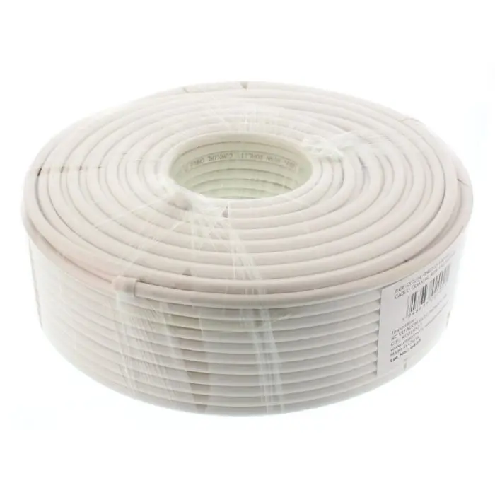 Cabluri - Cablu coaxial WELL RG6 triplu ecranat 100m/rola