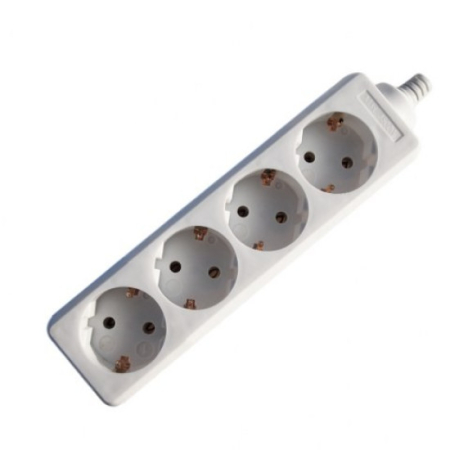 Aparataj si accesorii instalatii electrice - Cap de prelungitor cu 4 prize