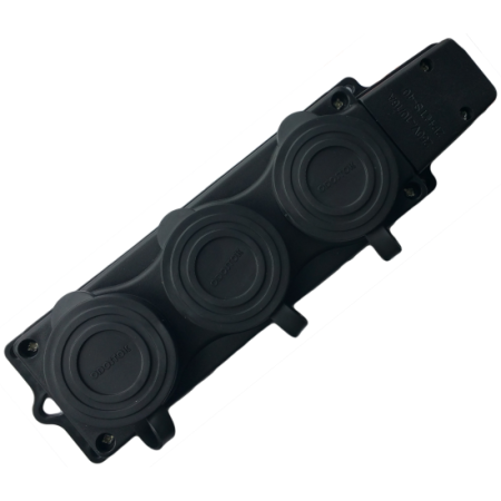 Aparataj si accesorii instalatii electrice - CAP PRELUNGITOR  CAUCIUC - 3 prize