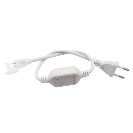 Benzi led - CONECTOR ALIMENTARE PT BANDA LED COB PCB 8MM IP67 230V PIN 7mm lungime 45cm