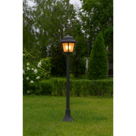 Stalpi iluminat - STALP ILUMINAT EXTERIOR NEGRU 230V/40W/1*E27/IP44 1200X165X190mm