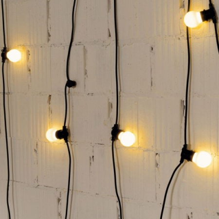 Ghirlande - Ghirlanda luminoasa, 20m, interconectabil, E27, IP65, 20m