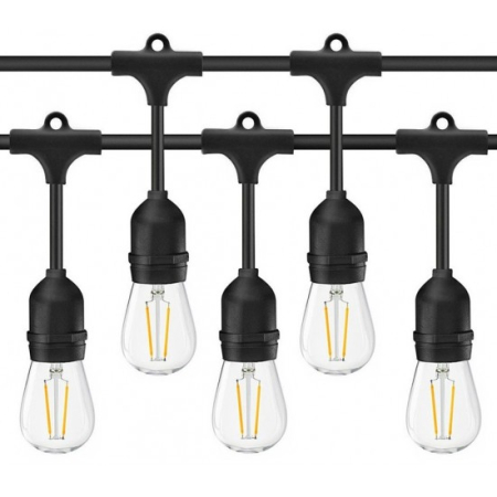 Ghirlande - Ghirlanda luminoasa cu pendule, interconectabil, E27, IP65, 10m