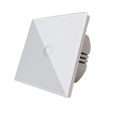 Intrerupatoare - Inrerupator simplu, incastrat,  cu touch din sticla