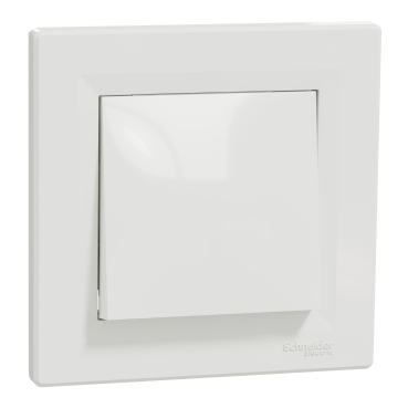 Aparataj si accesorii instalatii electrice - Intrerupator cap cruce ASFORA, montaj incastrat, alb