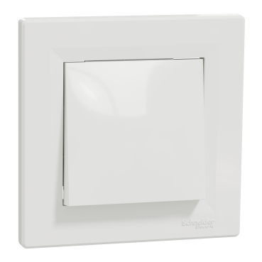 Aparataj si accesorii instalatii electrice - Intrerupator simplu ASFORA, montaj incastrat, alb