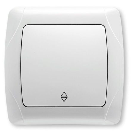 Aparataj si accesorii instalatii electrice - Intrerupator VIKO Carmen cap scara, montaj incastrat, alb