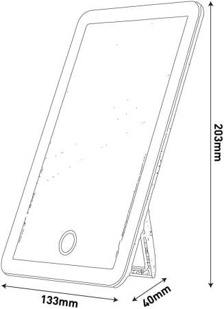 Lampă de birou LED 3.5W cu oglindă cosmetică [1]