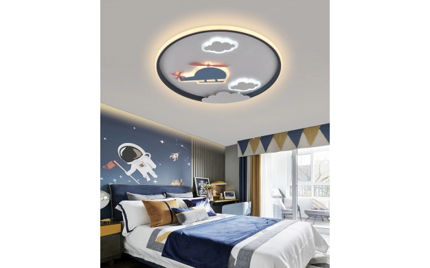 Plafoniere - Lampă de tavan LED 78W, corp negru CCT + telecomandă