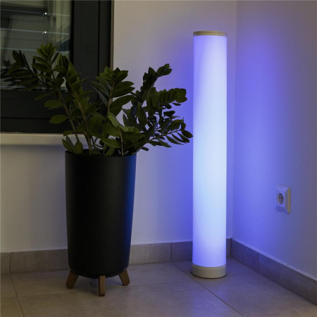 Lampadar LED digital RGB + 3000K BT cu senzor de muzică [1]