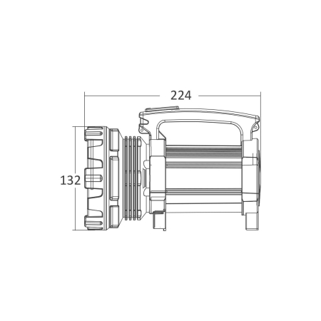 Lanterna LED cu acumulator, autonomie 4-8 ore, 15W, lumina rece, 6500K, rosu cu negru, Braytron [2]