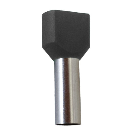 Accesorii instalatii electrice - Pin izolat dublu ADELEQ, 2x1.5mm, negru