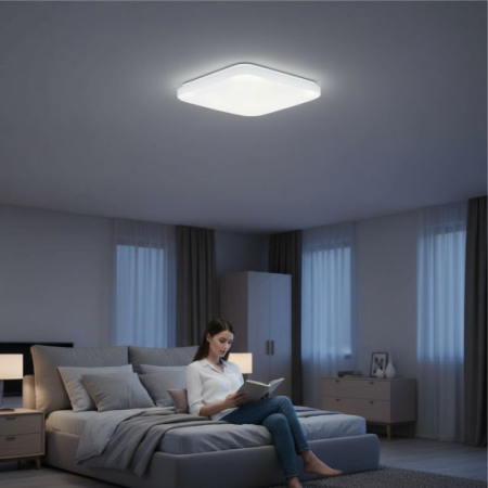 Plafoniere - PLAFONIERA LED SLIM MILKY 32W/6500k 370X370x60