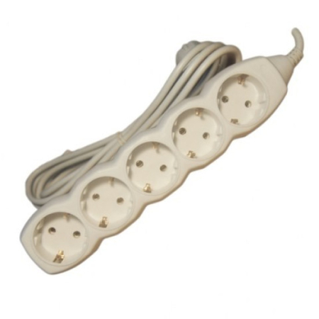 Aparataj si accesorii instalatii electrice - Prelungitor cu impamintare  3 m - 5 prize