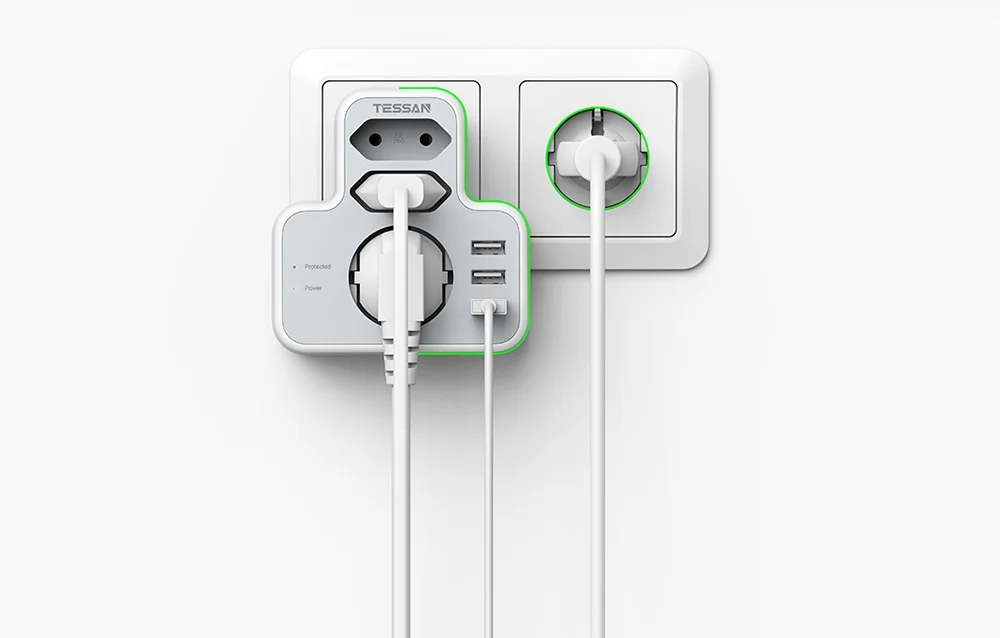 Priză de perete Tessan TS-327 [2]