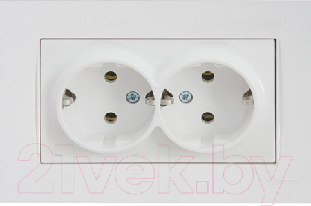 Prize - Priza dubla Rita Mutlusan, 16A, incastrata, alba