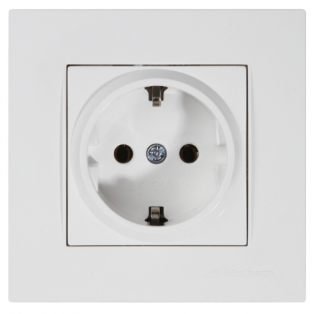 Prize - Priza simpla cu impamantare Rita Mutlusan - montaj incastrat