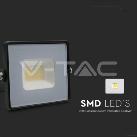 Proiector led VTAC SMD slim 20W lumina rece negru Seria E**TVc [1]