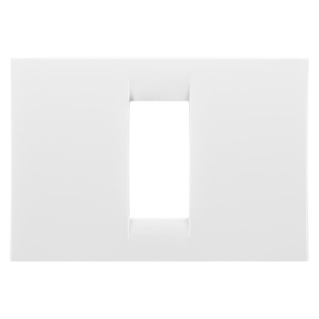 Accesorii instalatii electrice - Rama din gama Gewiss System, colectia Virna, GW22101, 1 modul, alba, pentru priza / intrerupator