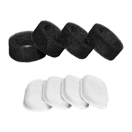 Animale companie - Rojeco 3.2L /2L Filtre pentru fântâna de apă pentru pisici din oțel inoxidabil 4Set