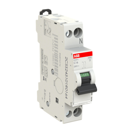 Siguranta automata ABB, 1P+N, 16A, 4.5kA, curba C, model SN201L-C16 [1]