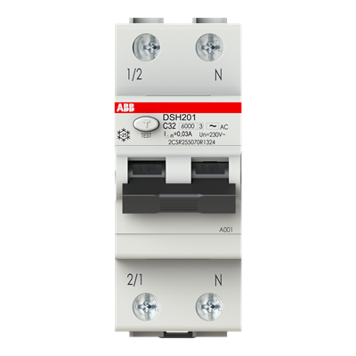 Sigurante - Siguranta automata diferentiala RCBO ABB  AC30/0.03 1P+N 32A 30mA 6kA curba C