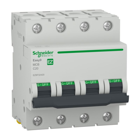 Sigurante - Siguranta MCB SCHNEIDER ELECTRIC Easy9, 4P, 20A, curba C