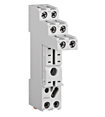 Relee si contactoare - Soclu cu şurub, în execuţie logică, pini 5mm, pt. şină DINpentru relee XT, RT2x, RT3x, RT4x