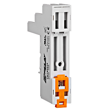Soclu cu şurub, în execuţie logică, pini 5mm, pt. şină DINpentru relee XT, RT2x, RT3x, RT4x [1]
