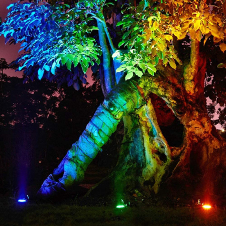 Spot LED RGB pardoseala 3W=15W, Ø80mm [1]