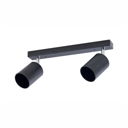 Spoturi - Spot Liniar Reglabil Negru 2XGU10 450mm