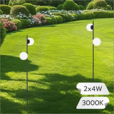 STALP GRADINA 2*G4 164*164*1100MM NEGRU [1]