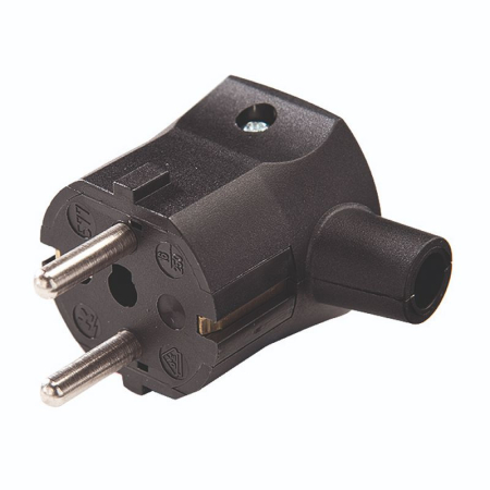 Stechere si cuple - Stecher schuko MARTIN KAISER, policarbonat, negru, 2P+E, 16A