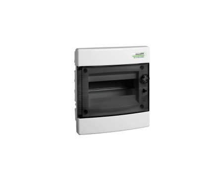 Tablouri electrice - TABLOU DE SIGURANTE, DIN PLASTIC, MONTARE INCASTRATA, USA TRANSPARENTA, IP40, 1 RAND, 8 MODULE