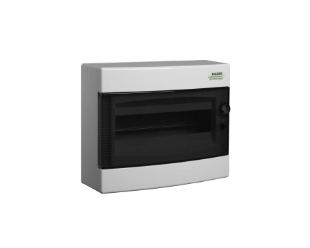 Tablouri electrice - TABLOU SIGURANTE, DIN PLASTIC, MONTARE APARENTA, USA TRANPARENTA, IP40, 1 RAND, 12 MODULE