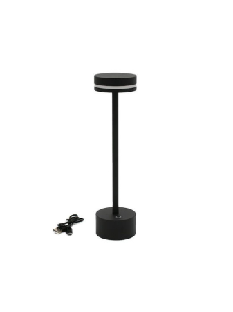 Veioze - Veioza LED Adeleq , 2W, 150lm, reincarcabila, autonomie 7h, dimabila, cu touch,IP44, neagra