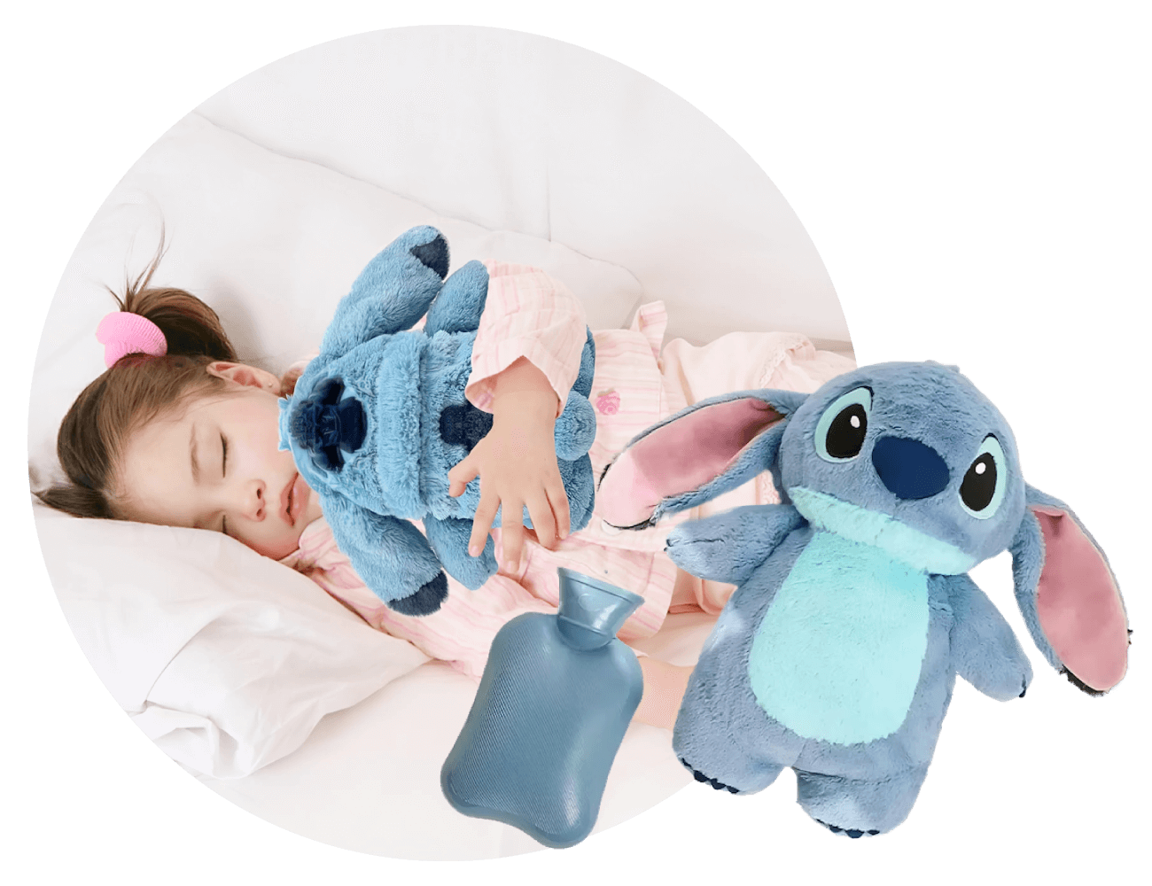 Pernă cu apă caldă în formă de Stitch