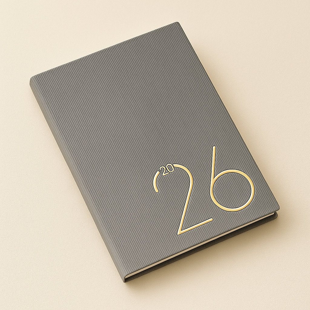 Agenda 2026 – Eleganta Gri cu accente aurii [3]