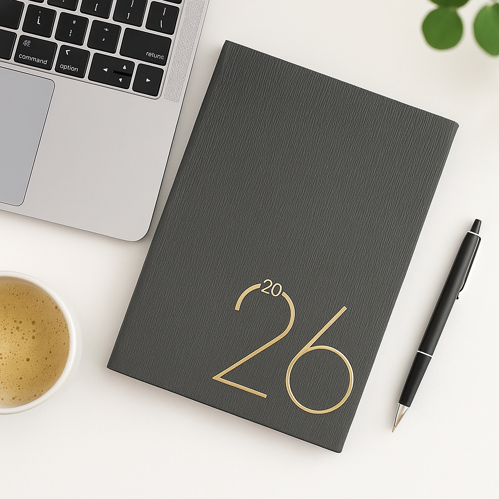 Agenda 2026 – Eleganta Gri cu accente aurii [4]