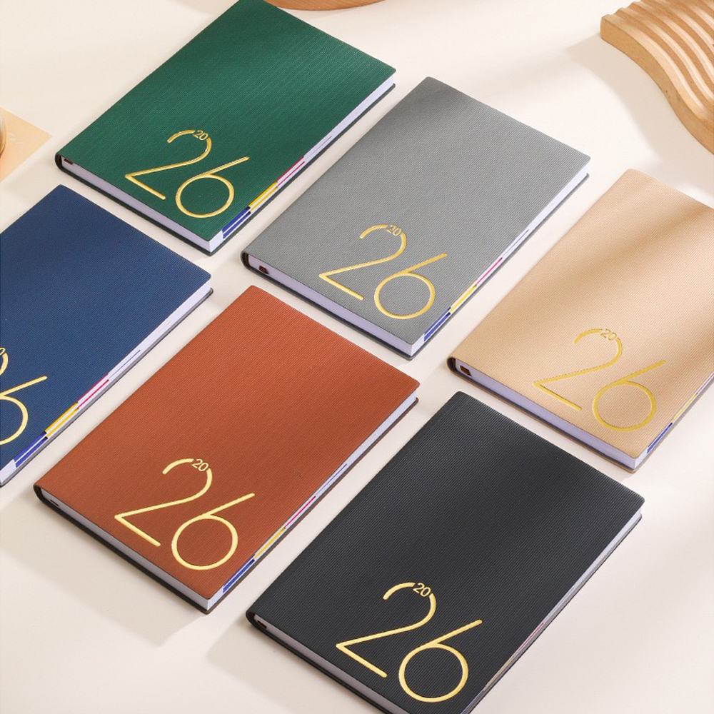 Agenda 2026 – Eleganta khaki cu accente aurii [2]